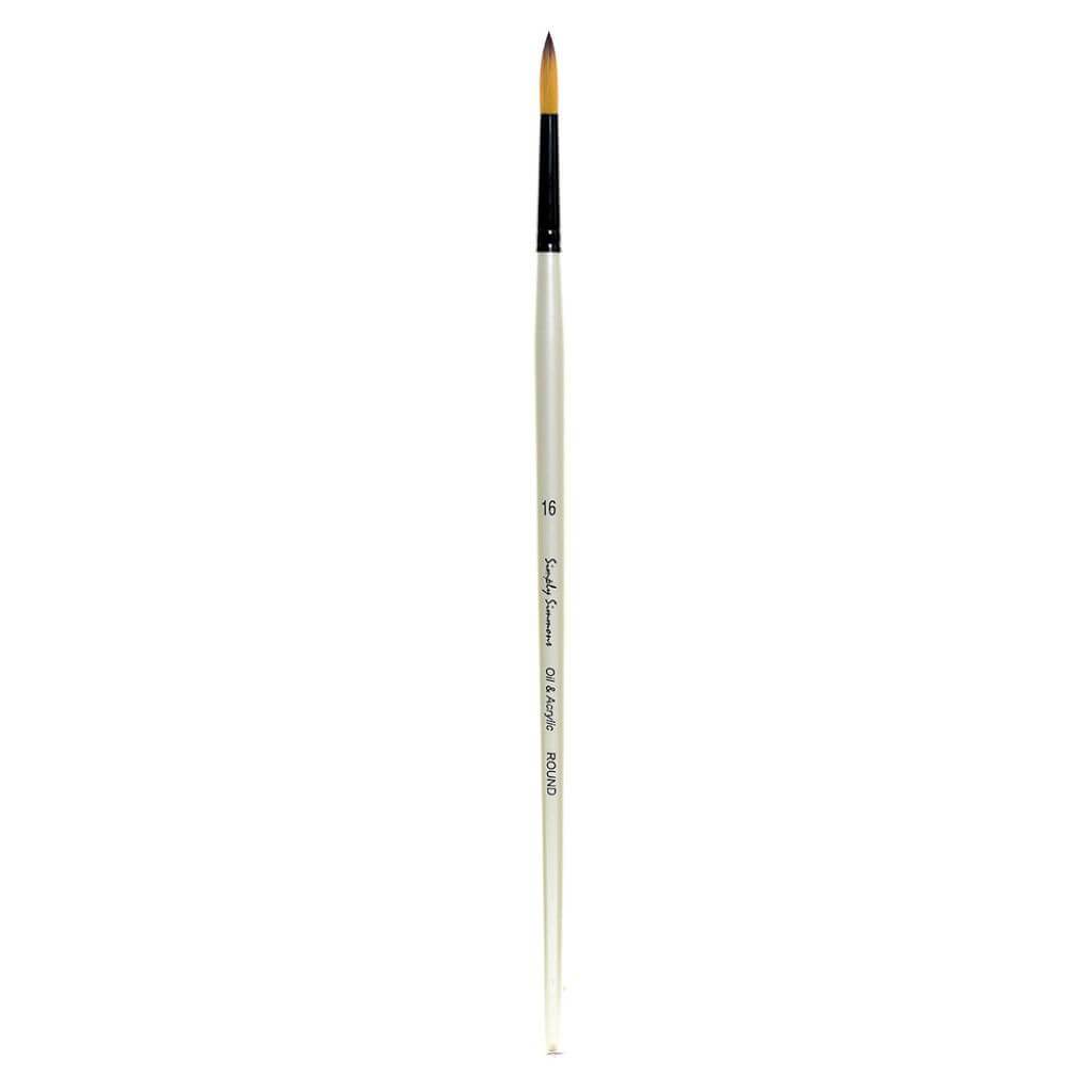 Simply Simmons Long Handle Synthetic Round Brushes