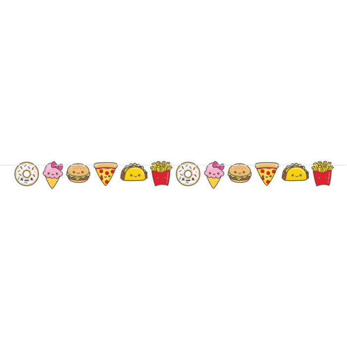 Junk Food Fun, Shaped Banner With Twine 