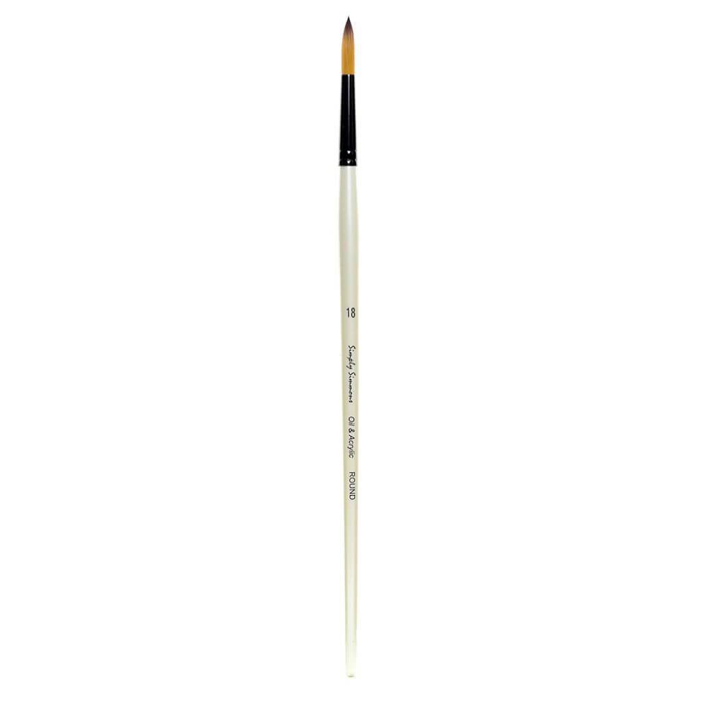 Simply Simmons Long Handle Synthetic Round Brushes