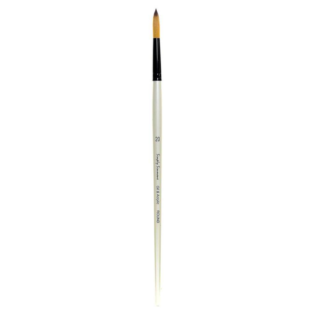 Simply Simmons Long Handle Synthetic Round Brushes