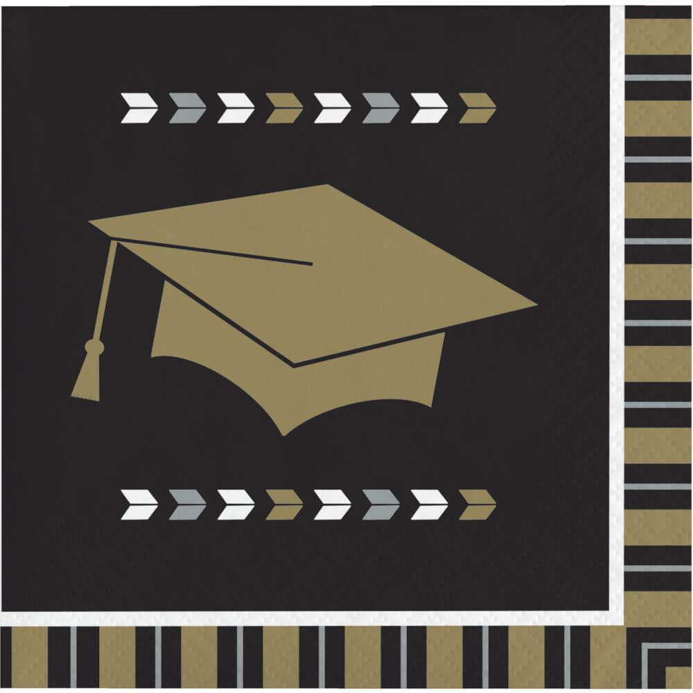 Graduation Glitzy, Beverage Napkin 16ct 