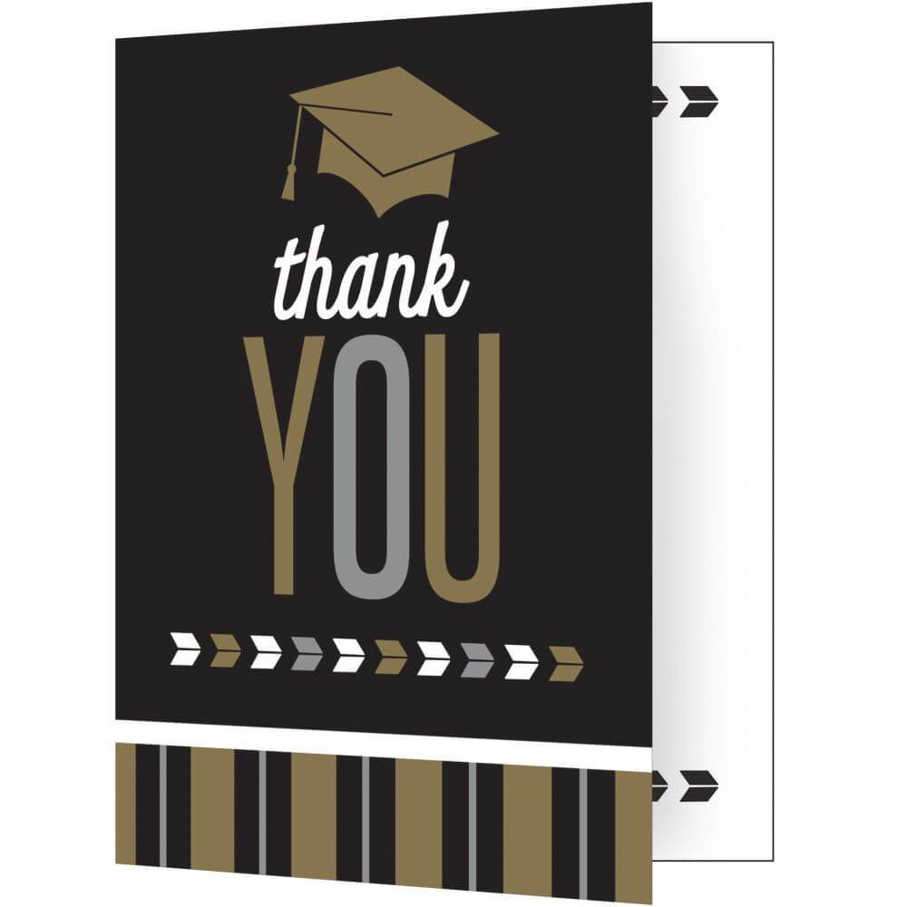 Graduation Glitzy, Thank You Card 