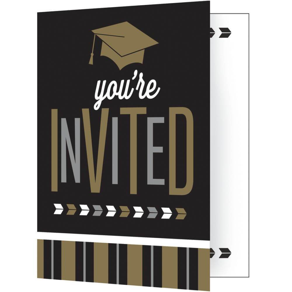 Graduation Glitzy, Invitation 8ct 