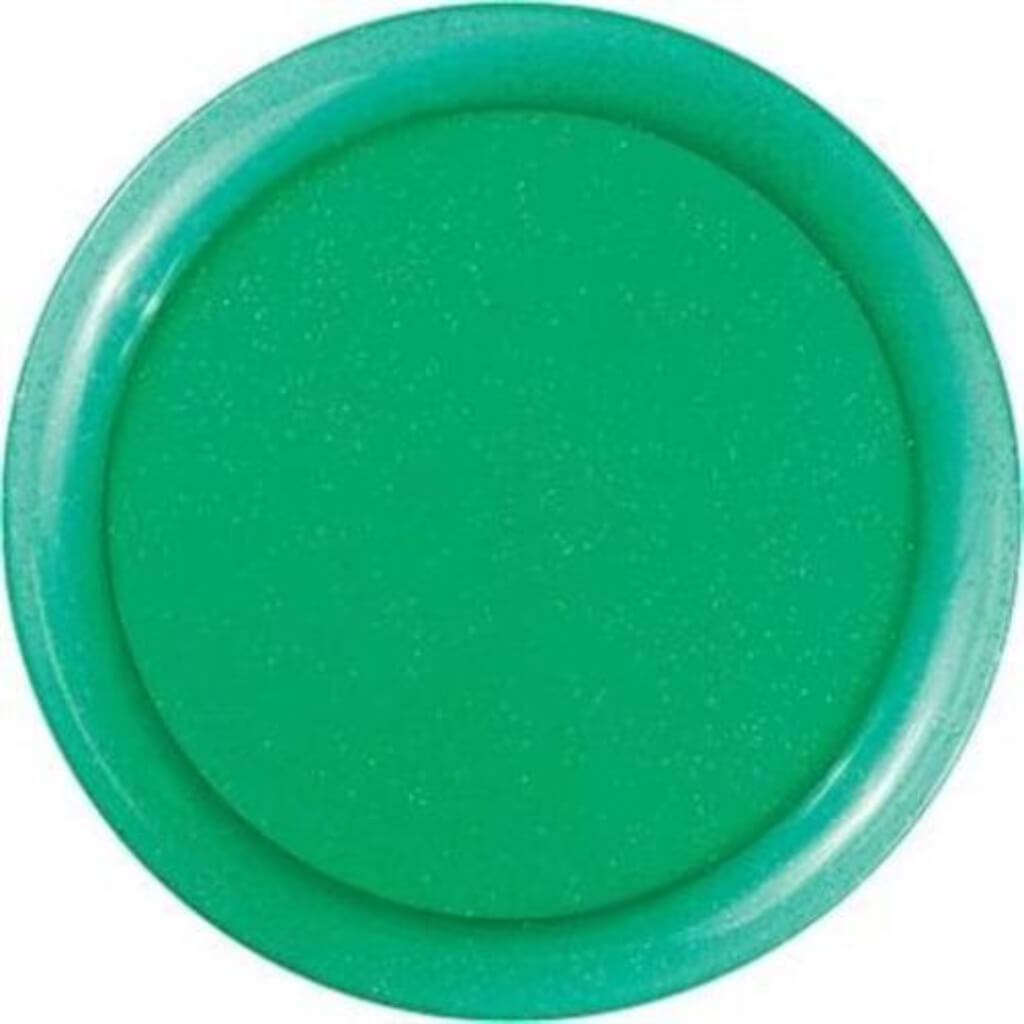 Green Round Tray 12in With Glitter, 