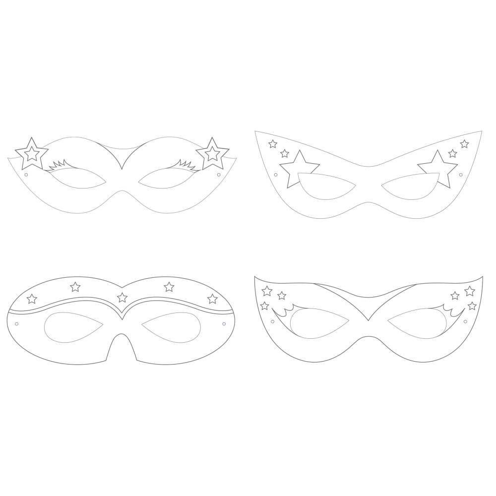 Girl Superhero, Favor Masks 