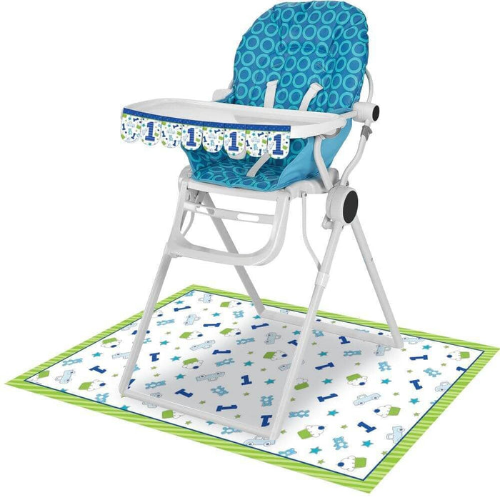 1St Bday Boy Doodle Highchaire 