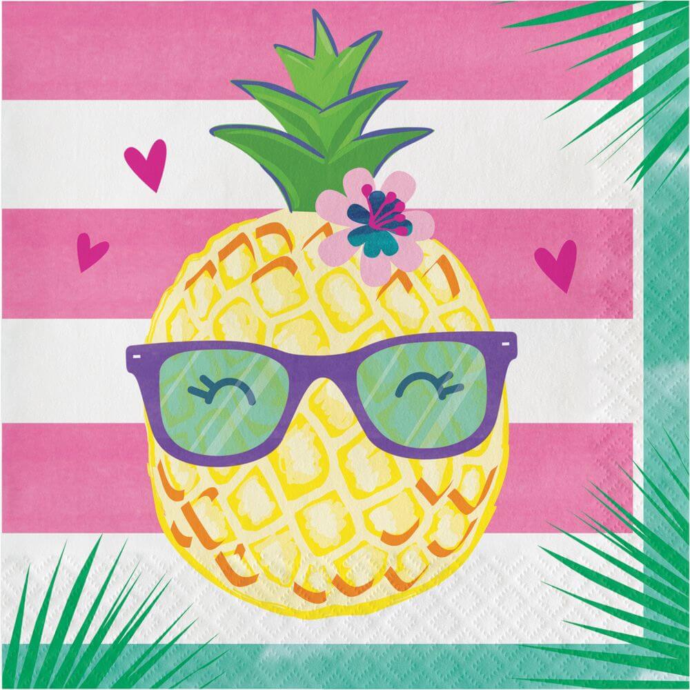 Pineapple N Friends, Luncheon Napkin 16ct 