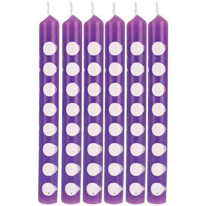 Polka Dots Candle, Amethyst 