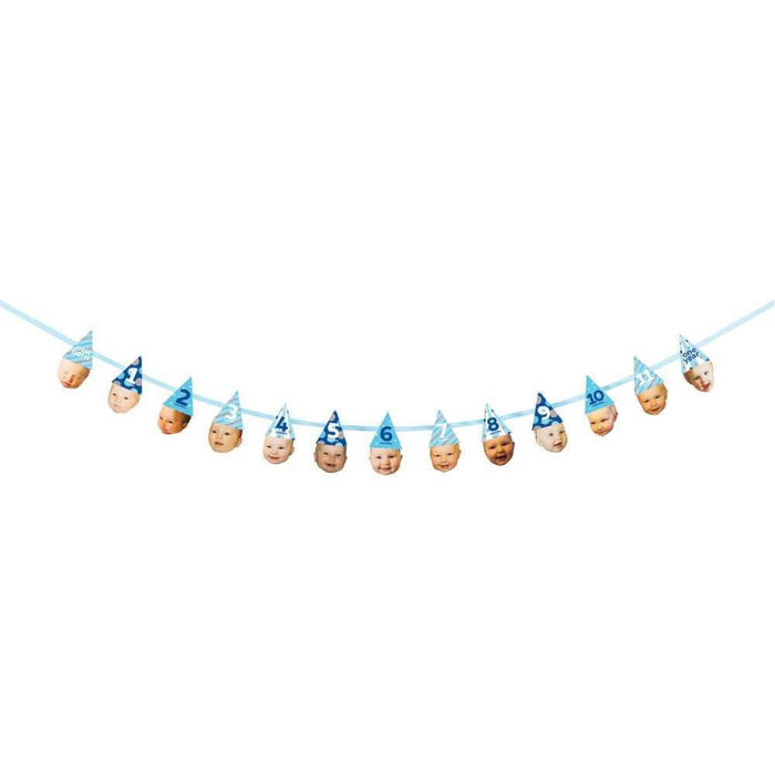 Custom Blue Hats Glitter Banner 