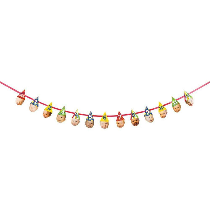 Custom Multicolor Hats Glitter Banner 