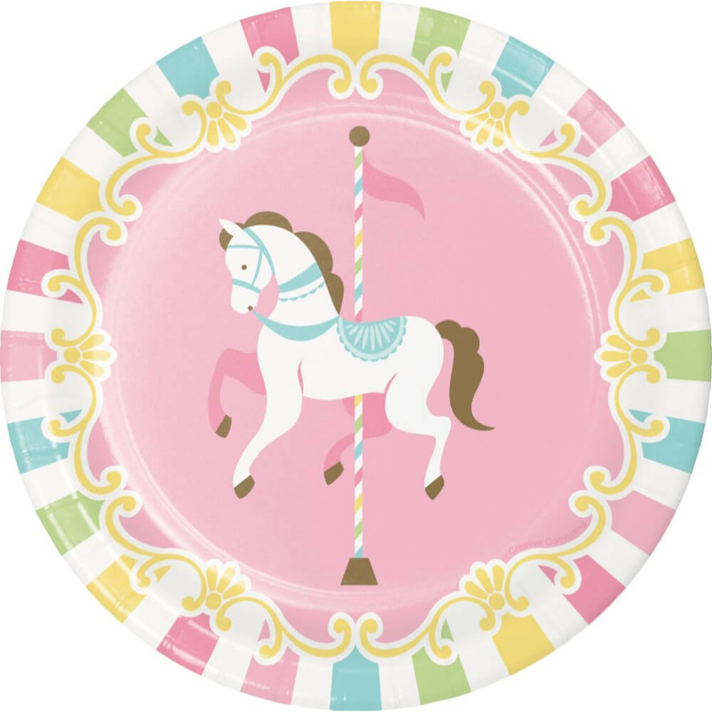 Carousel, Lunch Plate 7in 8ct 