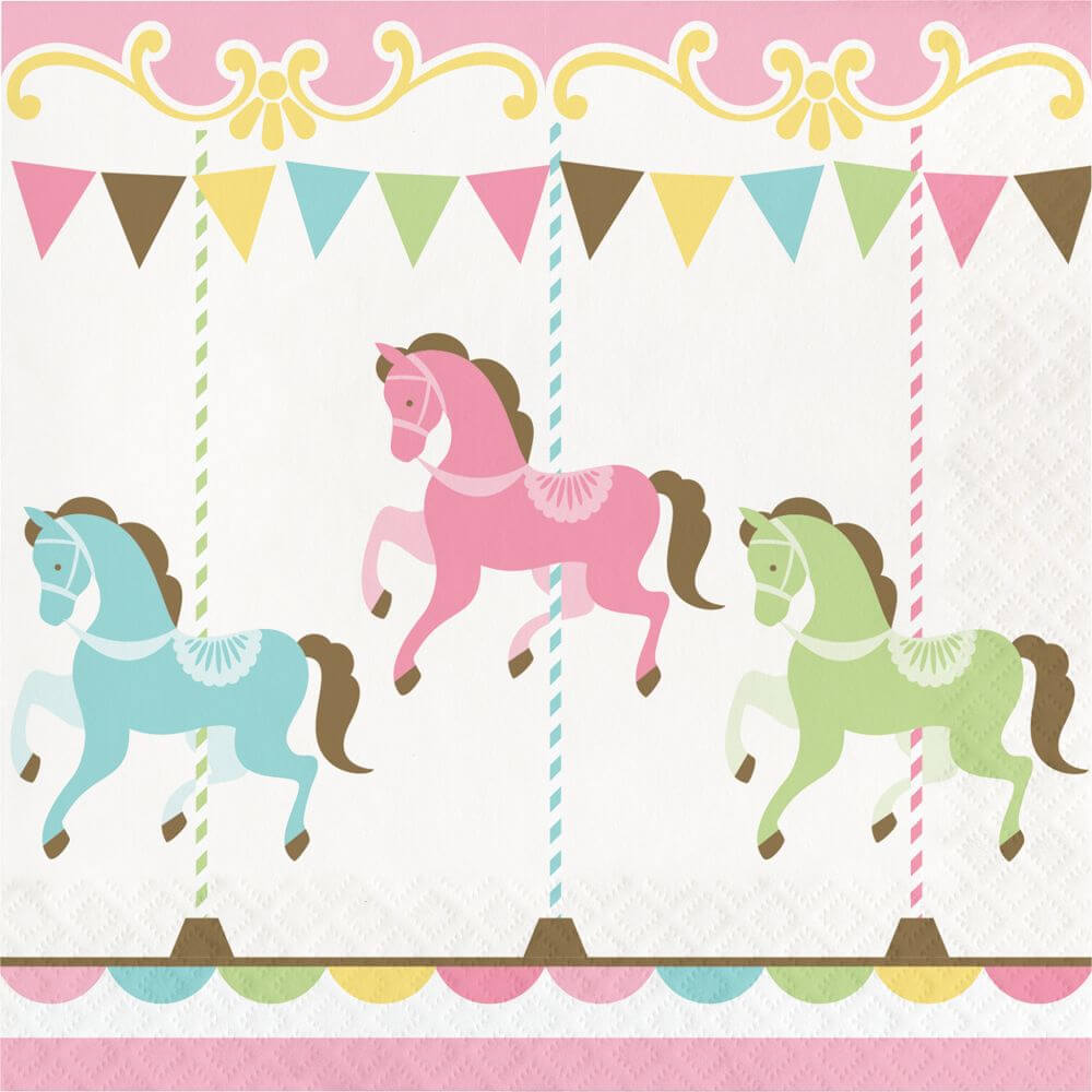 Carousel, Luncheon Napkin 2ply 16ct 