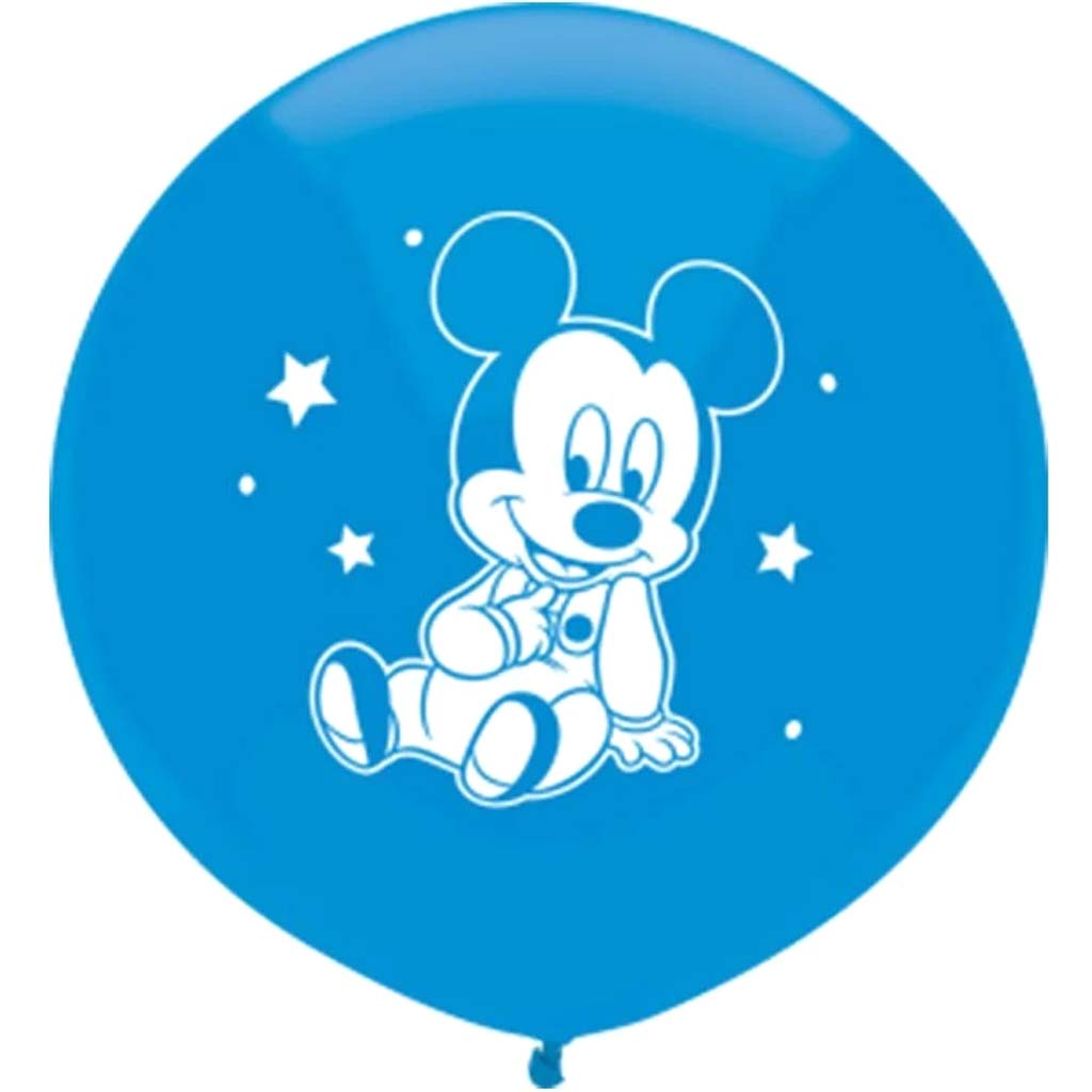 DISNEY MICKEY BABY ROUND 3 CT BRIGHT BLUE 17IN