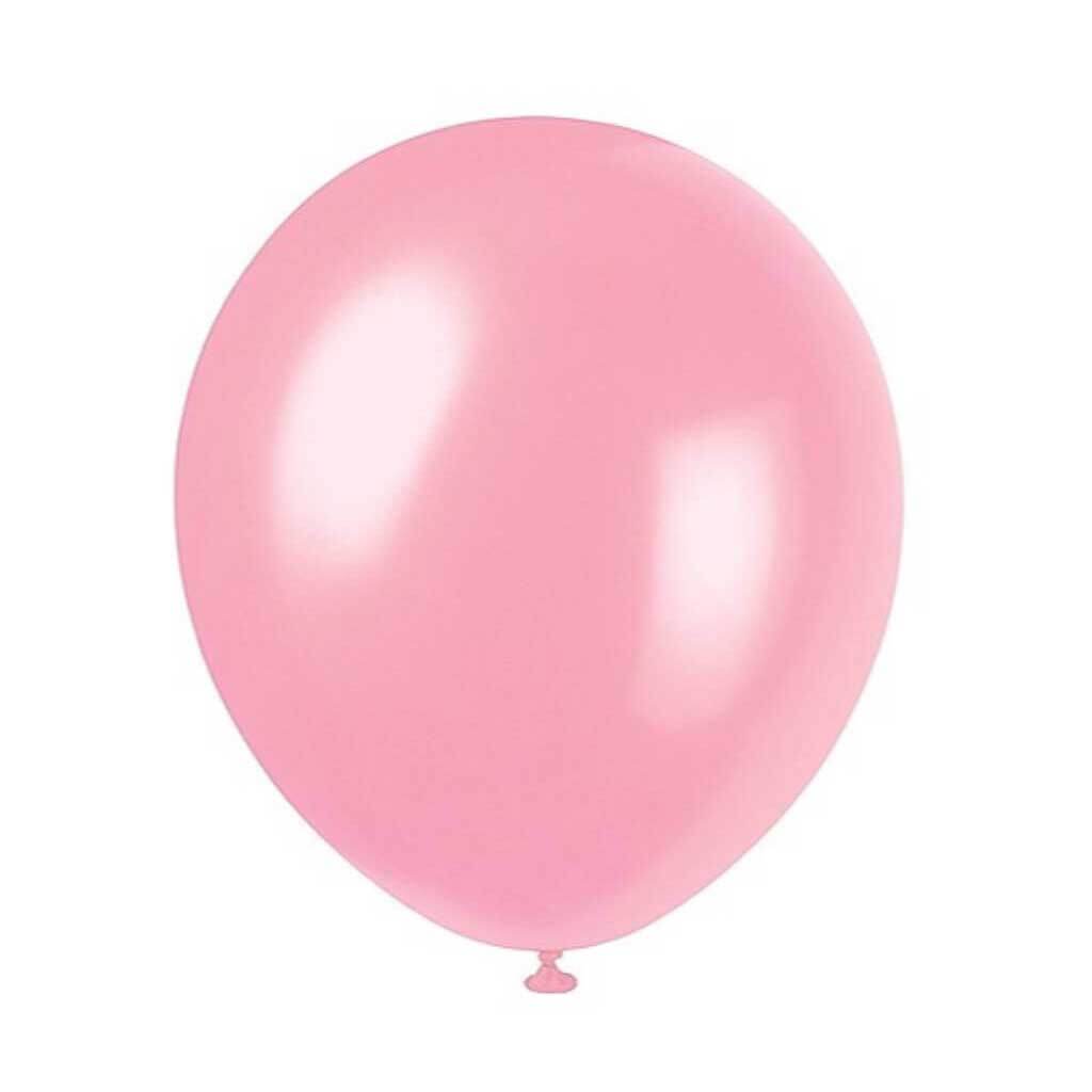 Pearlized Latex Balloons 12in, Rose Pink 