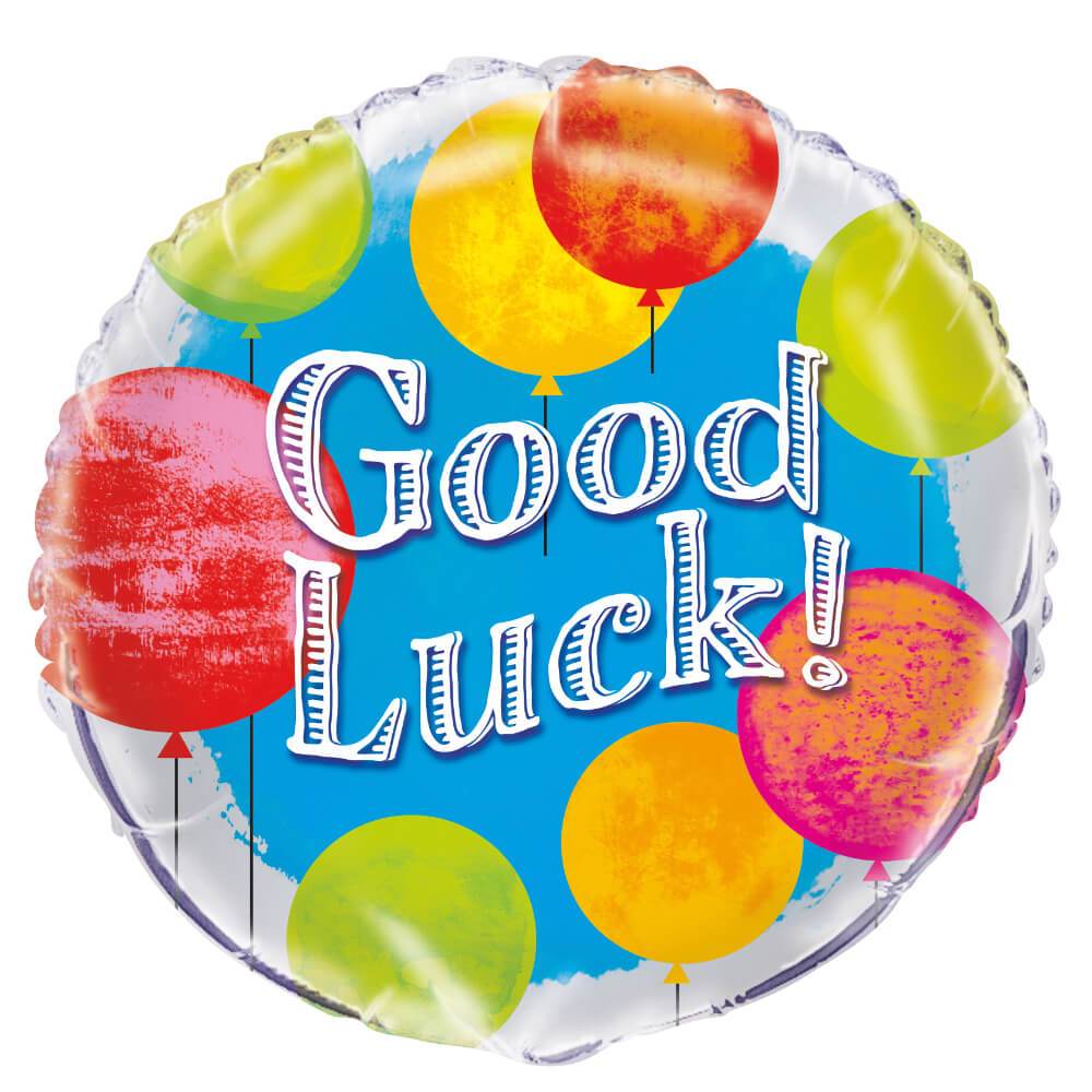 Bright Good Luck Round Foil Balloon, 18in 