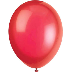 Latex Balloon 12in, Scarlet Red Crystal Premium 