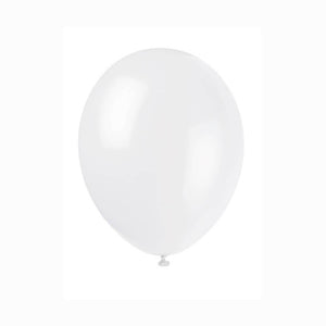 Latex Balloon 12in, Linen White Crystal Premium