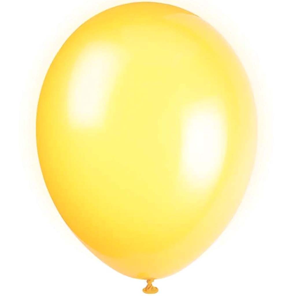 Latex Balloon 12in, Lemon Yellow Crystal Premium 