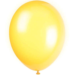 Latex Balloon 12in, Lemon Yellow Crystal Premium 