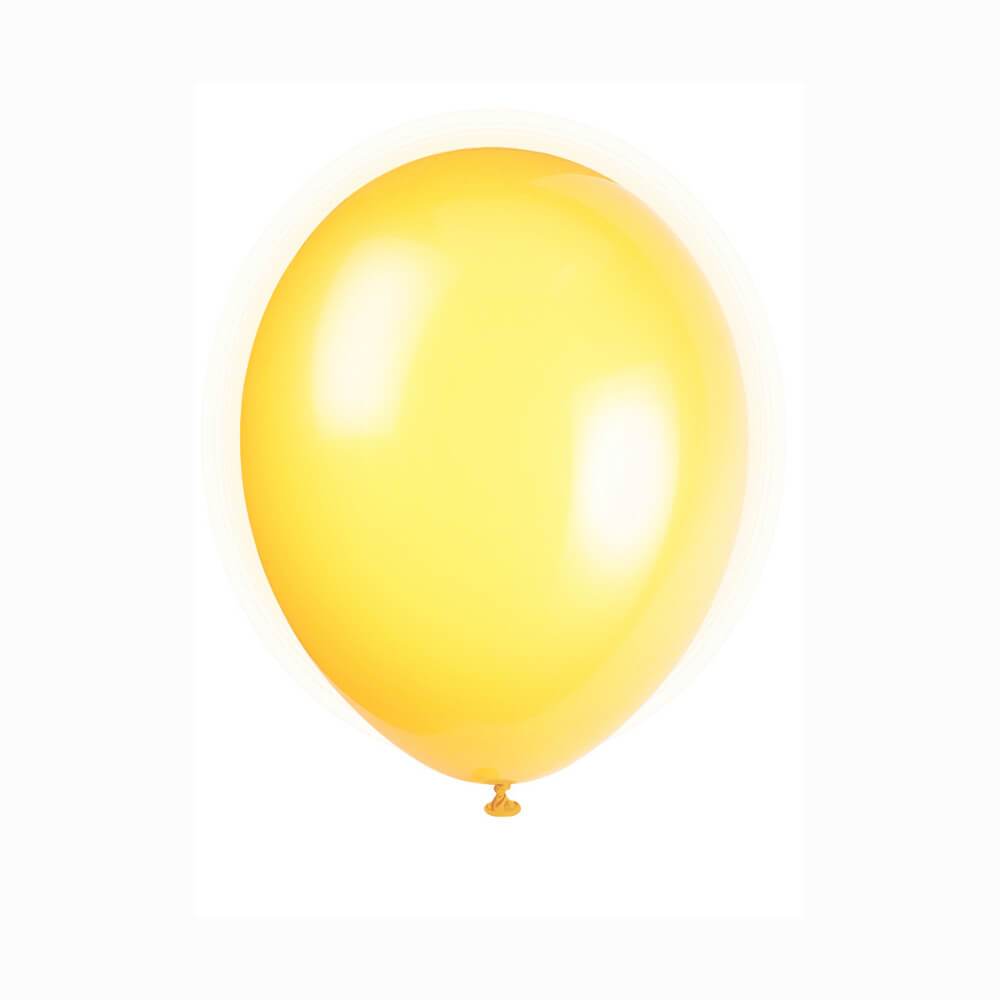 Latex Balloon 12in, Lemon Yellow Crystal Premium 
