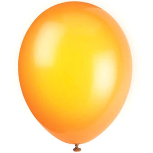 Latex Balloon 12in, Citrus Orange Crystal Premium 