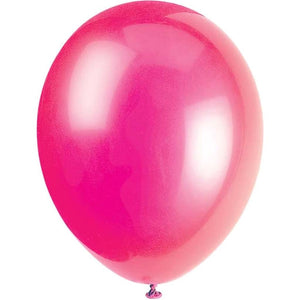 Latex Balloon 12in, Fuchsia Pink Crystal Premium 