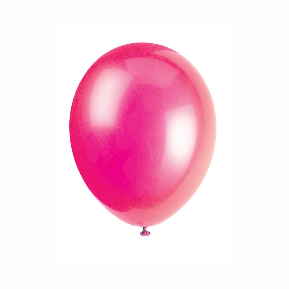 Latex Balloon 12in, Fuchsia Pink Crystal Premium 