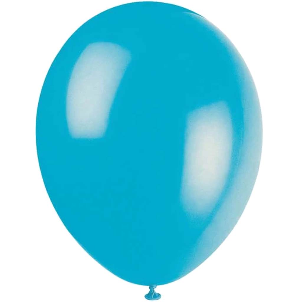 Latex Balloon 12in, Turquoise Crystal Premium 