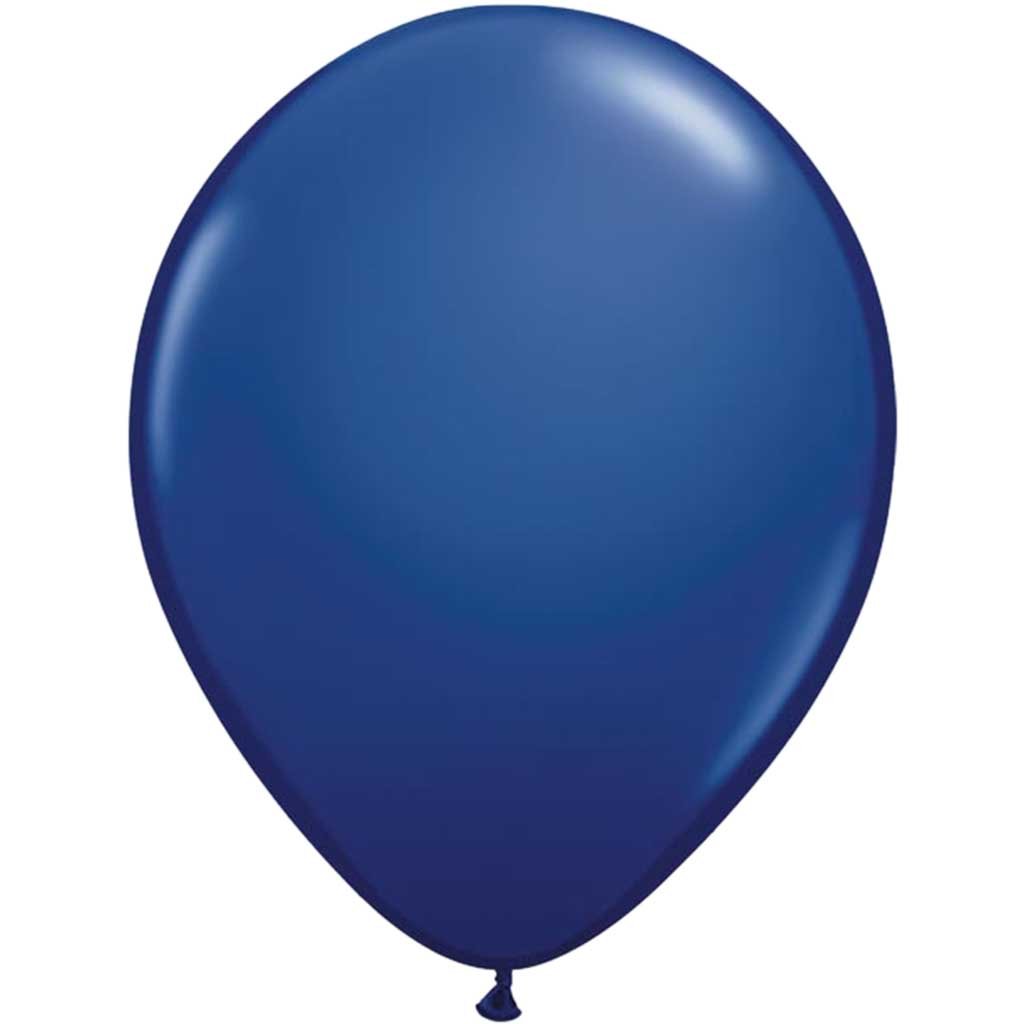 Latex Balloon 12in, Navy Blue Crystal Premium 