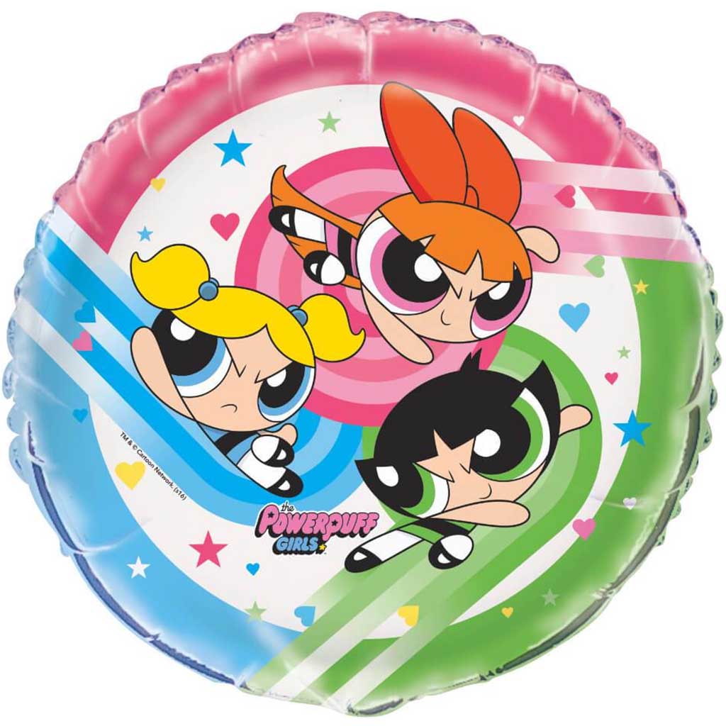 Powerpuff Girls Round Foil Balloon, 18in 