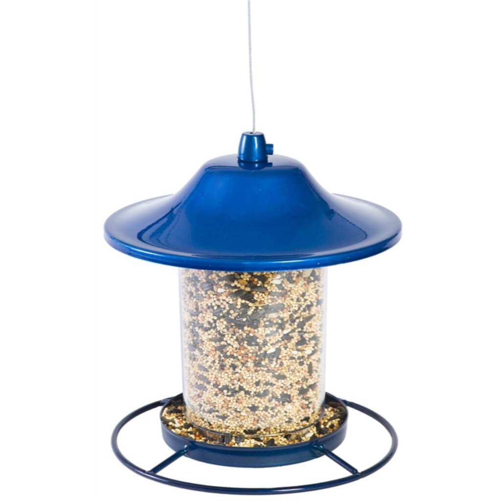 Sparkle Panorama Bird Feeder, Blue 2lb 