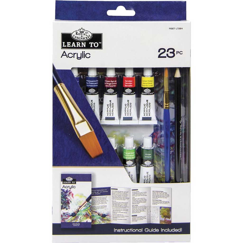 Learn to Acrylic Paint Set 23pcs