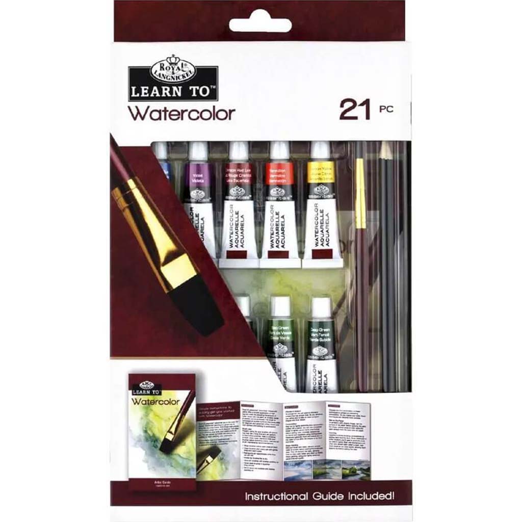 Learn To Watercolor Painting Set 21pcs