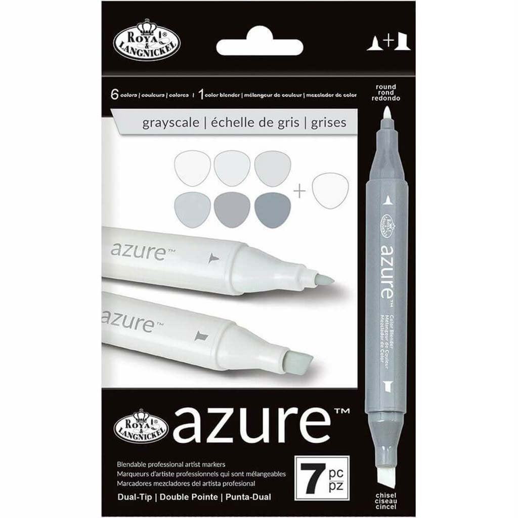 Marker Set Grayscale Color 7pc