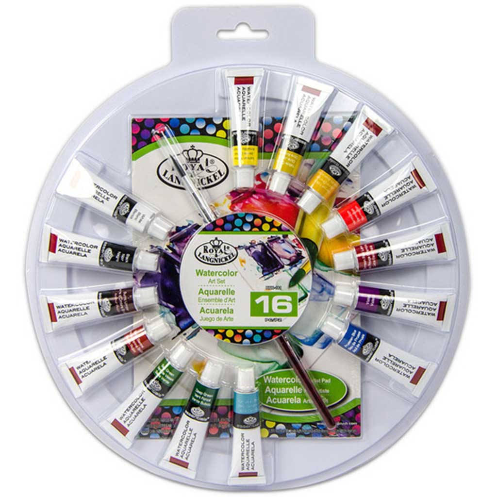 Watercolor Paint Color Wheel Set of 16