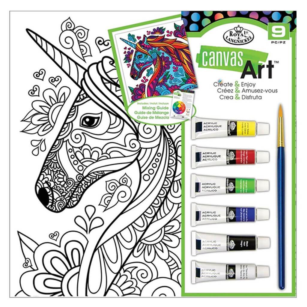 Canvas Art Paint Kit Unicorn