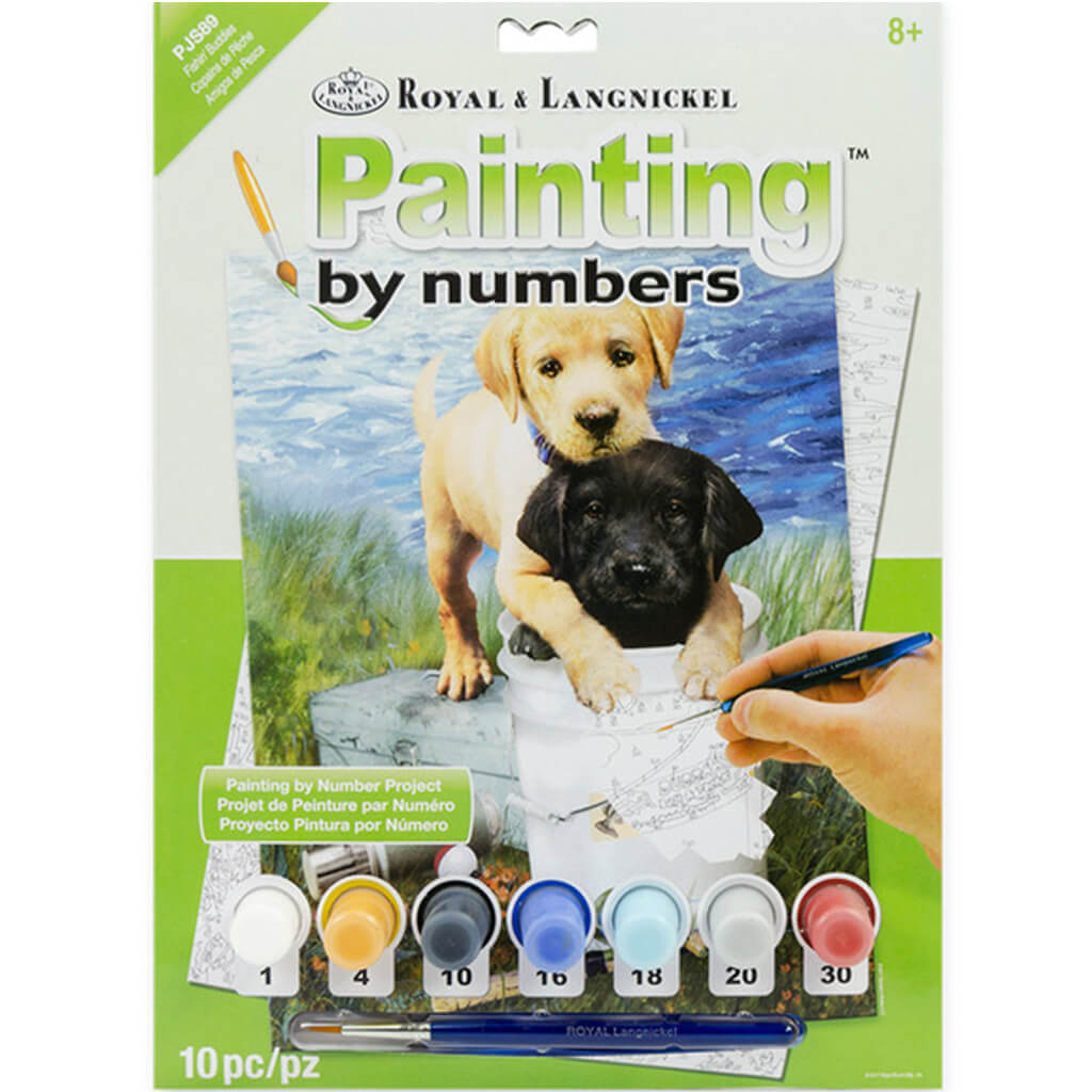 Paint by Numbers Fishin' Buddies