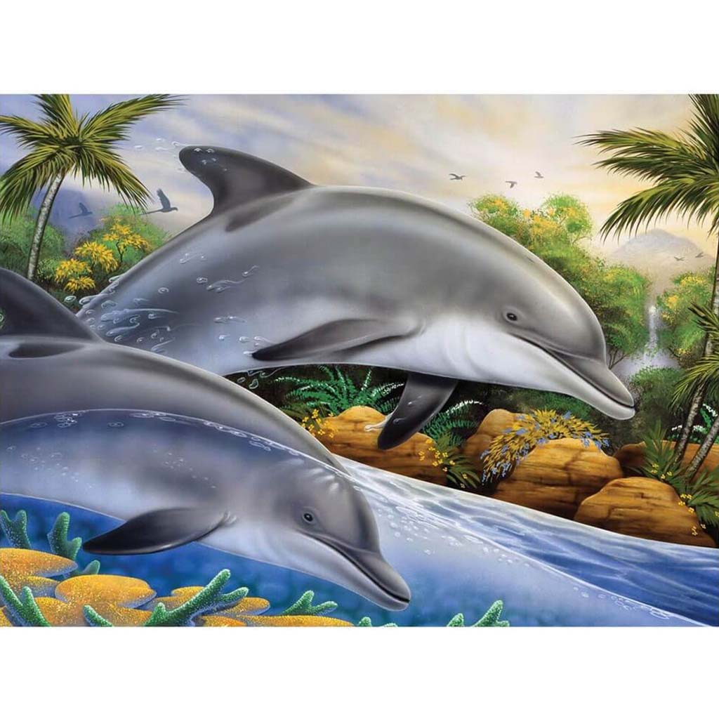 Painting By Numbers Junior Large Dolphin Island