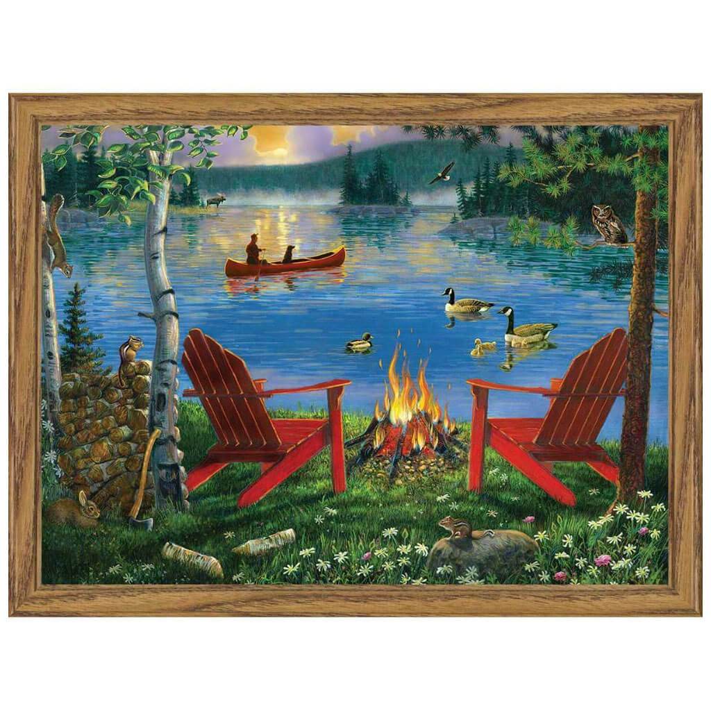 Painting By Numbers Adult Large Lakeside Retreat