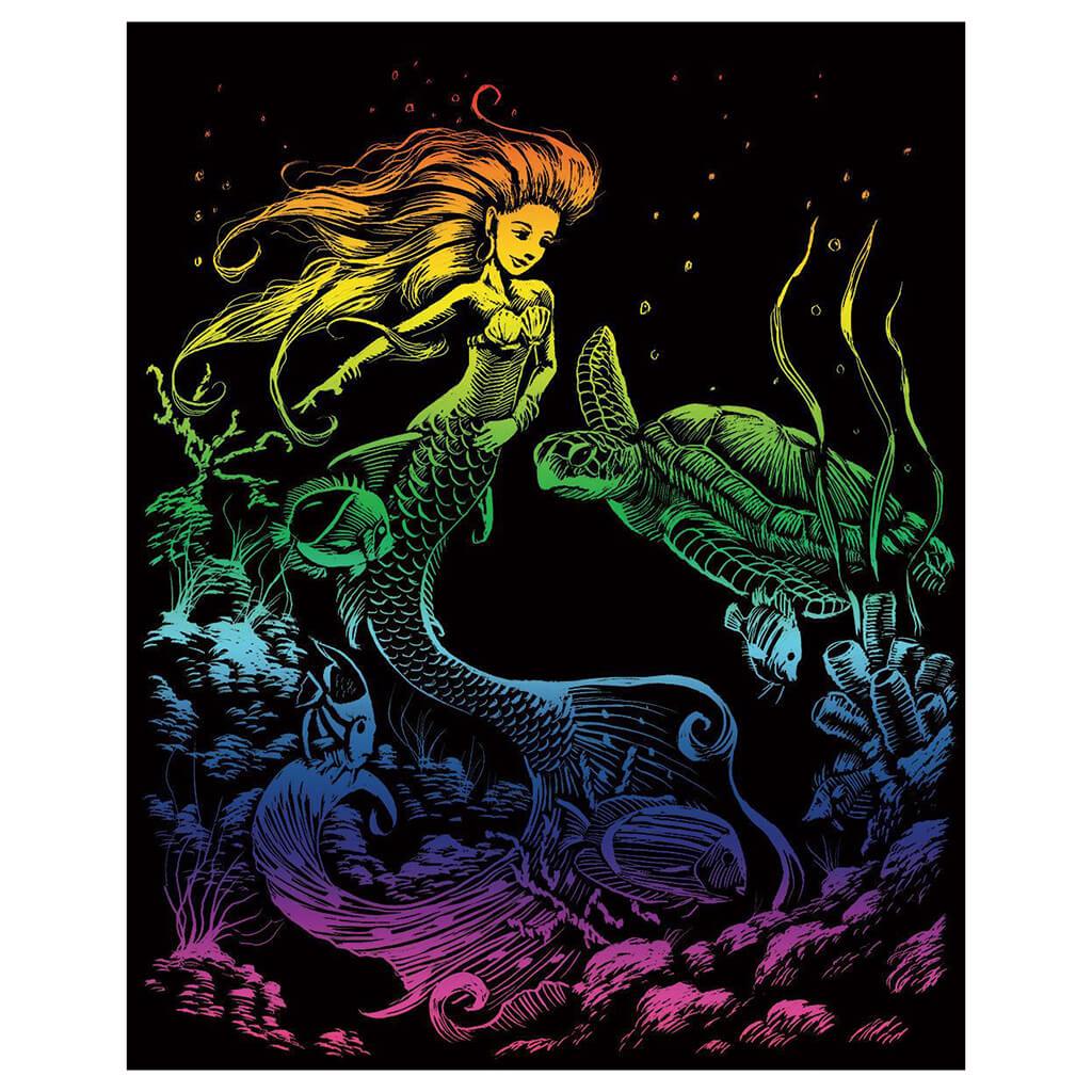 Rainbow Foil Engraving Art Kit Mermaid