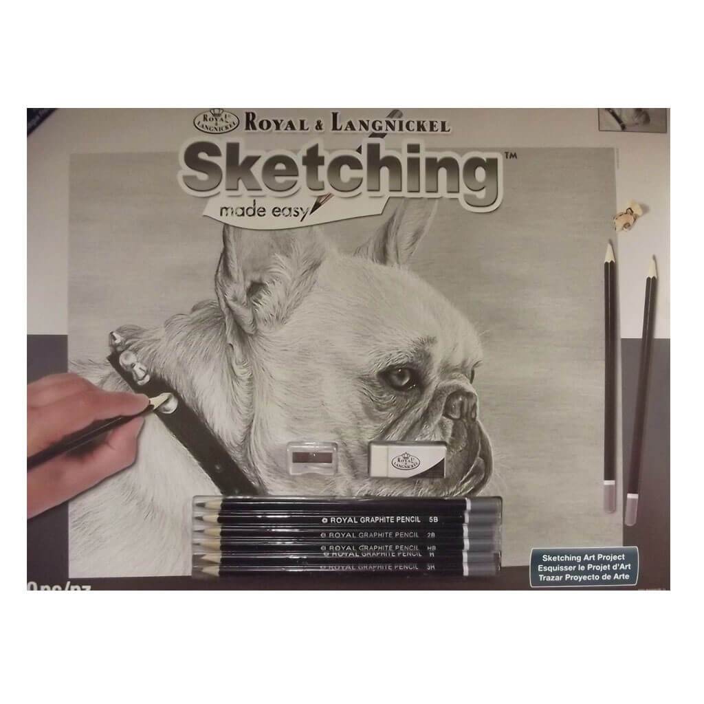 Sketching Made Easy Large French Bulldog