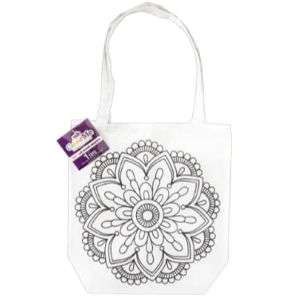 Tulip Color me Canvas Tote Bag Blank Black