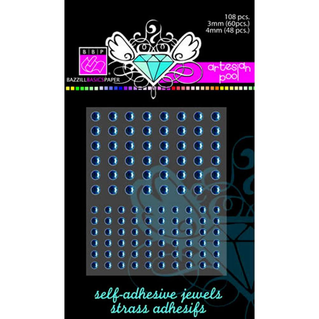 Artesian Pool Self Adhesive Jewels 3mm and 4mm