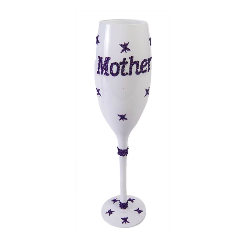 CHAMPAGNE GLASS MOTHER WHITE 