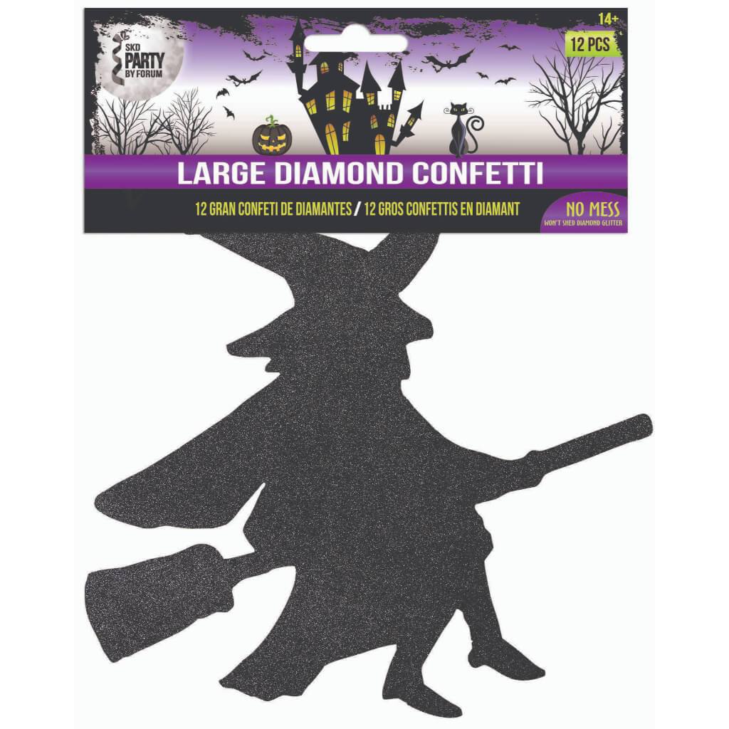 Witch Diamond Confetti Black