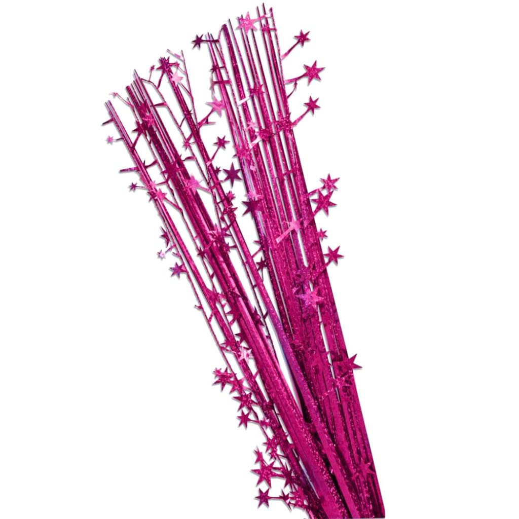 Hot Pink Onion Grass Star Spray 30in