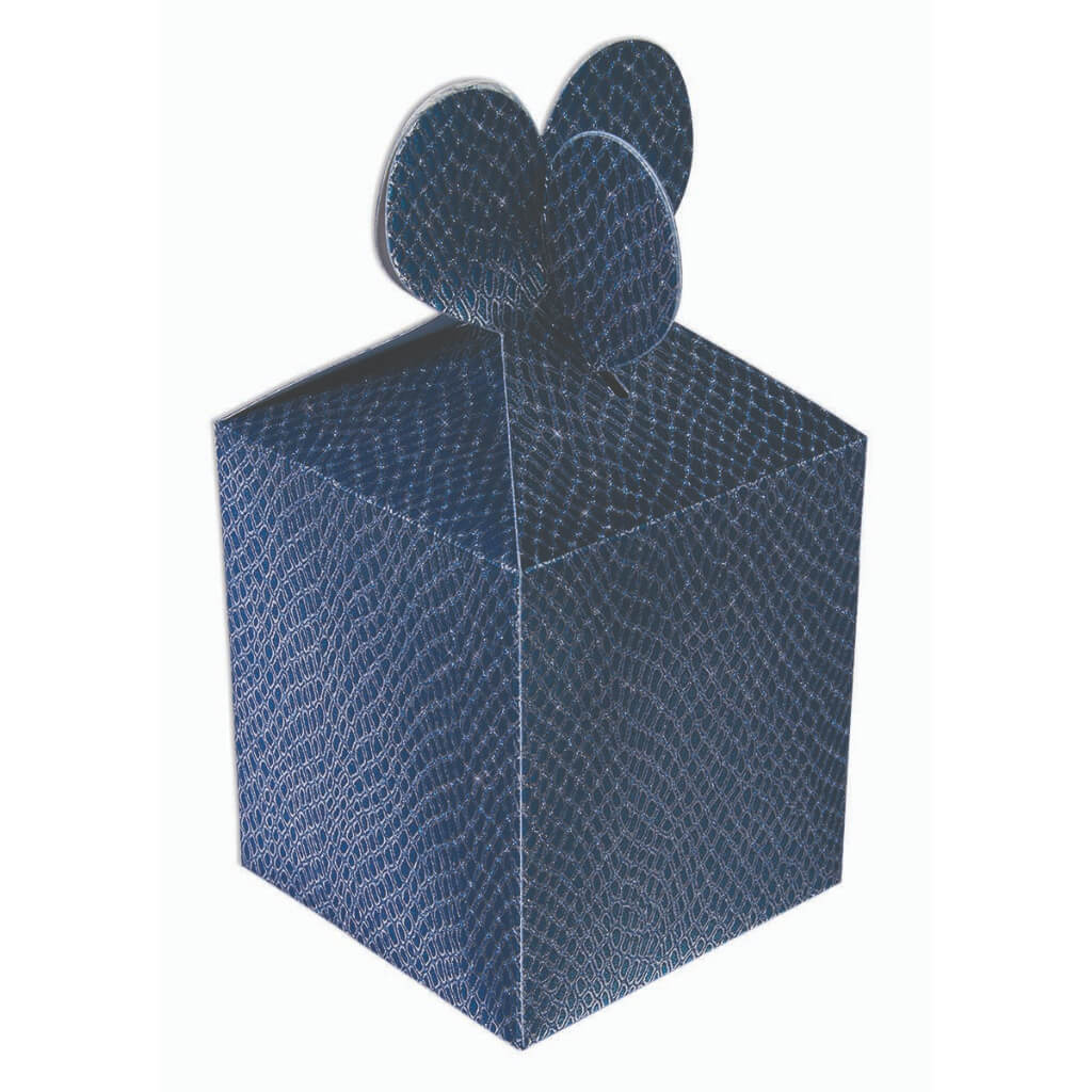 Diamond Gift Box Snake Skin Royal Blue