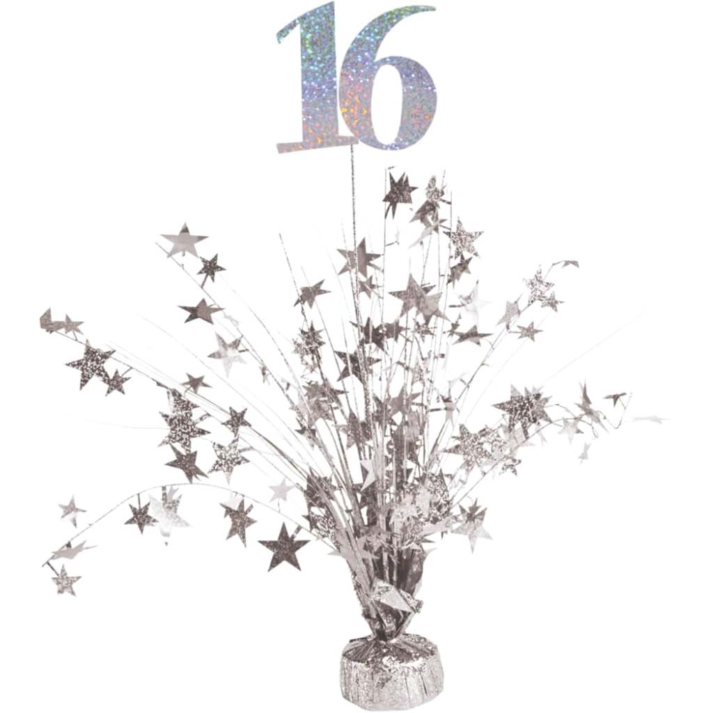 16 Silver Special Occasion Centerpice 18in