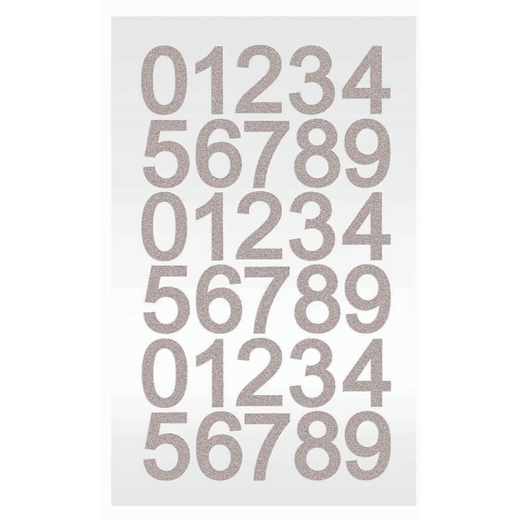 Diamond Number Sticker 1 Sheet