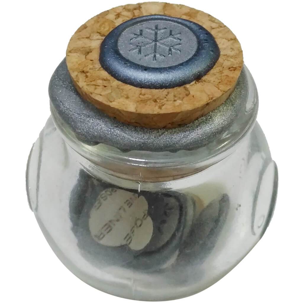 Glass Bottle Snowflake